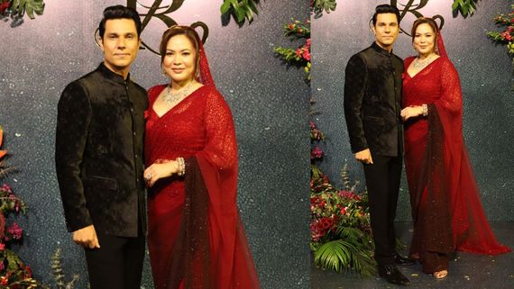 Randeep Hooda-Lin Laishram Wedding Reception: Newlyweds Look Regal In Black & Red; See FIRST PICS