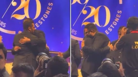Salman Khan Greets Abhishek Bachchan With Warm Hug Amid Divorce Rumours With Aishwarya; Watch Viral Video