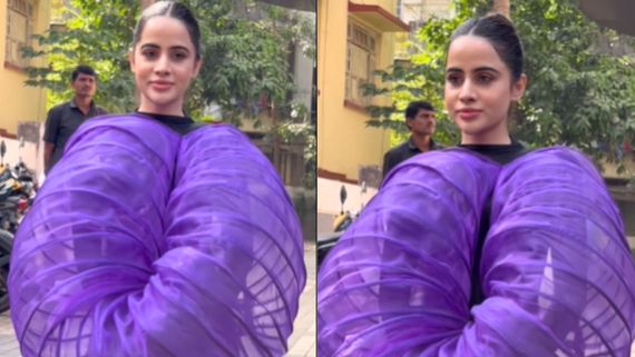 Urfi Javed's New DIY Outfit Labelled ‘Gas Chimney' By Netizens; Watch Video Here