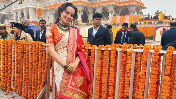 Ram Mandir Pran Pratishtha Highlights: Kangana Ranaut Shares Beautiful Video Of Flower Shower From Ayodhya