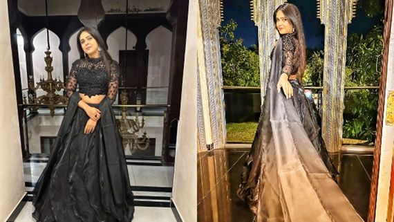  Madhurima Tuli Stuns With Her Elegance In Black Ensemble Lehenga, We Can't Take Our Eyes Off Her- PICS
