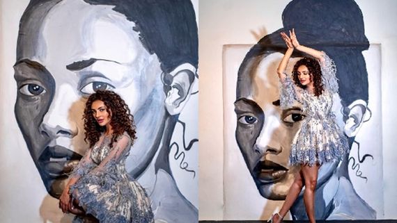 Seerat Kapoor Slays In A White Mini Embellished Dress In A Photoshoot