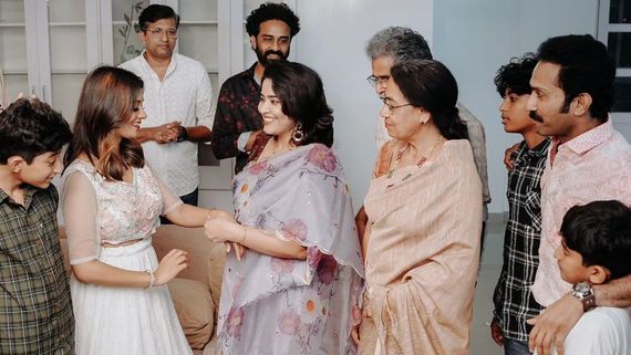 Shine Tom Chacko And Thanuja's Engagement Captivates Social Media With Viral Ceremony Photos!