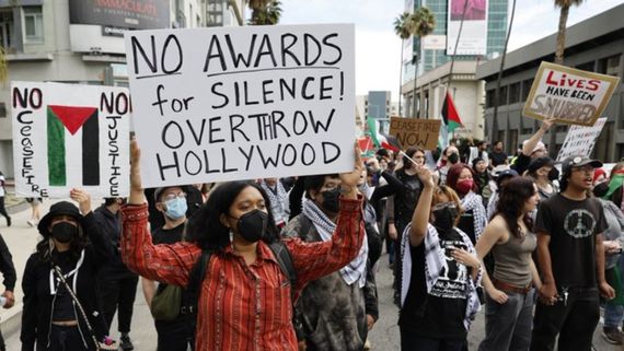 Oscars 2024: Protests Over Israel's War In Gaza Snarl Traffic Outside 96th Academy Awards