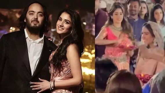 Bride Radhika Makes Grand Entry At Hastakshar Ceremony & Anant Ambani's Reaction Is Unmissable