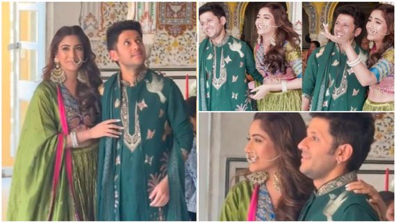 Surbhi Chandna Mehendi Ceremony: Actress Sings THIS Classic Song For Beau; Couple Twins In Green - VIDEO