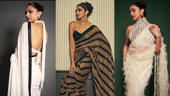 Top 8 Trendy Deepika Padukone Blouse Designs To Steal For The Wedding Season: Halter Neck To Strapless