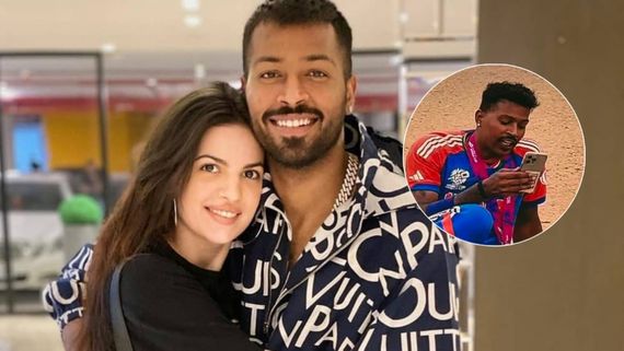 India T20 World Cup 2024 Win: Amid Divorce Rumours, Hardik Pandya Video Calls Natasa Stankovic Post Match? 