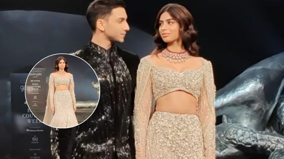 Khushi Kapoor Walks The Ramp With Rumoured Bf Vedang; Netizens Troll Actress For Her 'Disaster' Walk | WATCH 