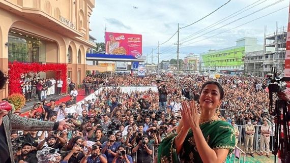 Crowd Gushing Over Rashmika Mandanna’s Charm, As She Visits Kerala For An Event
