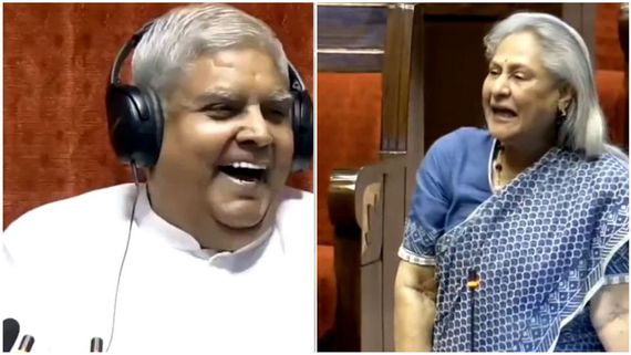 Jaya Bachchan Mentions Amitabh In Rajya Sabha Amid Name Controversy; Leaves Jagdeep Dhankhar In Splits - VIDEO