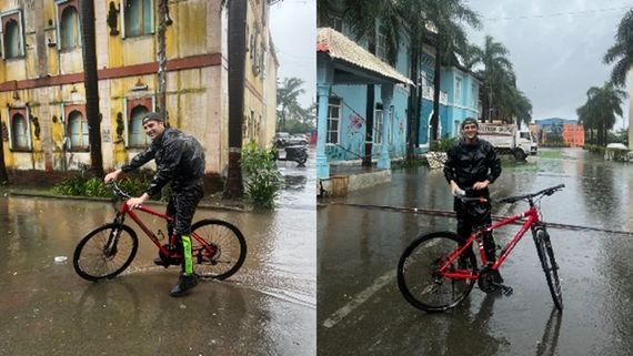 Did You Know Karan Suchak Cycles To The Sets Of Main Hoon Saath Tere?