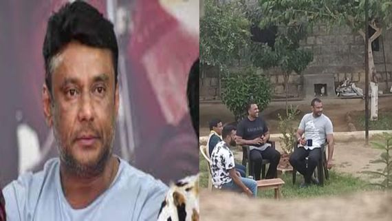 Darshan Thoogudeepa's Smoking Picture With Jail Inmates Sparks Online Outrage & Meme Fest; Video Surfaces