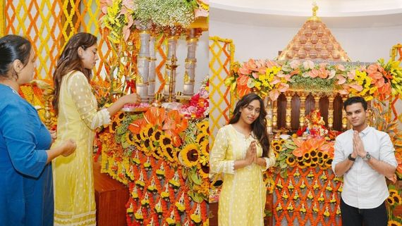 Ganesh Chaturthi 2024: Apurrva Soni Seeks Blessings From Bappa At Maha Deputy CM Devendra Fadnavis' House