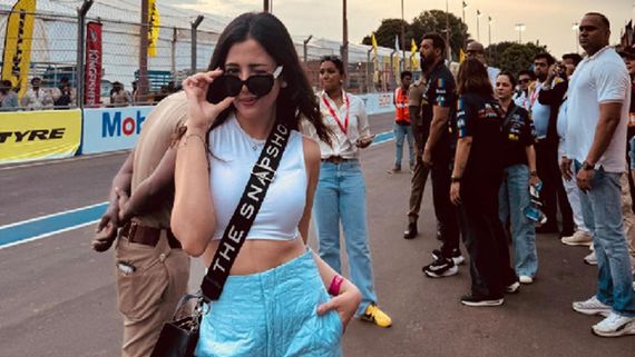 Barkha Singh Serving Looks As She Attends Indian Racing League In Chennai!