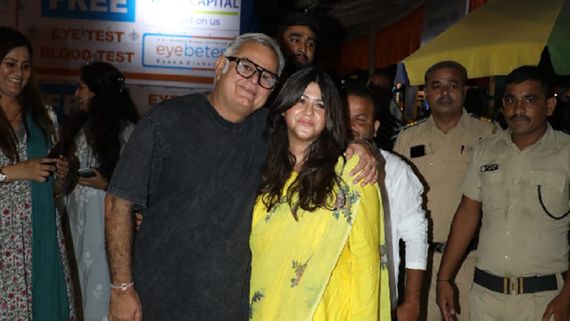 Ahead Of The Buckingham Murders Release, Ektaa R Kapoor & Hansal Mehta Visit Lalbaugcha Raja To Seek Blessings