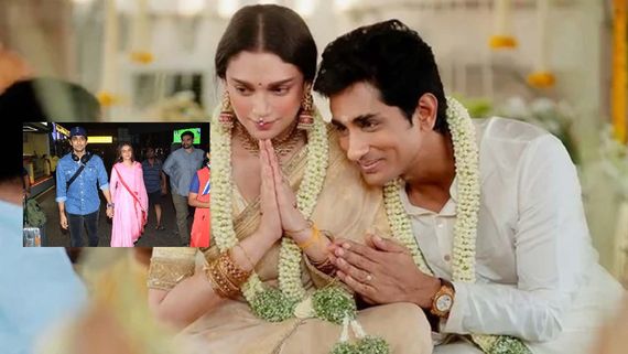Newly Wed Aditi Rao Hydari And Siddharth Make First Public Appearance Hand-in-hand Post Wedding, WATCH Video