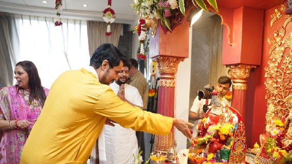 Ganesh Chaturthi 2024: Randeep Hooda & Radhika Madan Celebrate Ganesh Utsav At Nidarshana Gowani's House