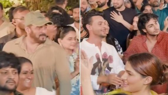 Salman Khan Grooves To Dhol Beats With Nephews During Ganpati Visarjan At His Residence; WATCH