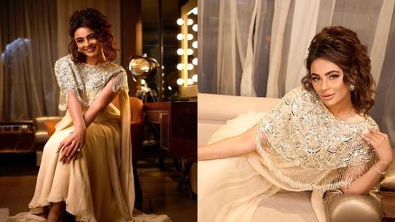 SIIMA Awards 2024: Seerat Kapoor's Stunning Ethnic Embellished Cape With Crop Top, Draped Saree Will Cost You
