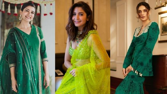 Navratri 2024 Day 2 Fashion: From Samantha To Anushka, Aditi; B-Town Actresses-Inspired Desi Fits For Navratri
