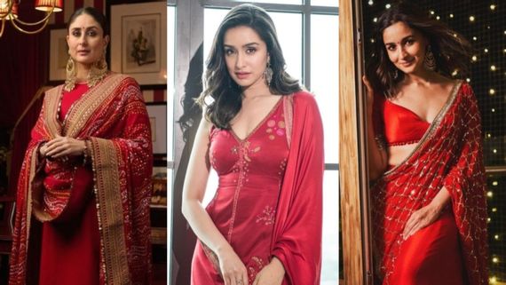 Navratri 2024 Day 6 Fashion: From Kareena To Shraddha, Alia; Red Ethnic Outfits Inspired By B-Town Divas