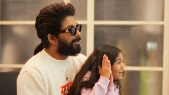Pushpa 2 Actor Allu Arjun's Daughter Arha Waits For His Home Coming. Video Goes Viral