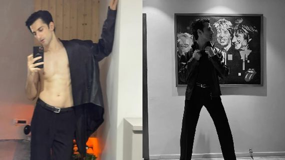 Sidhant Gupta Dazzles In Armani Black Monochrome Outfit, Flaunts Toned Body In Shirtless Pic