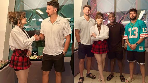 Urvashi Rautela, Tim David, Rovman Powell's Video From IPL 2025 Event Goes Viral As She ROCKS Hot Skirt Look
