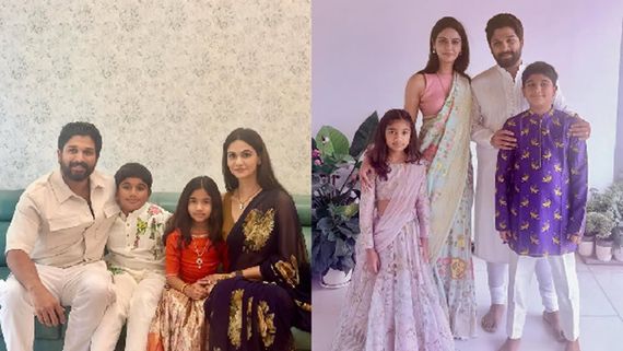 Allu Arjun Celebrates Makar Sankranti With Wife Sneha Reddy And Kids, Ayaan And Arha!