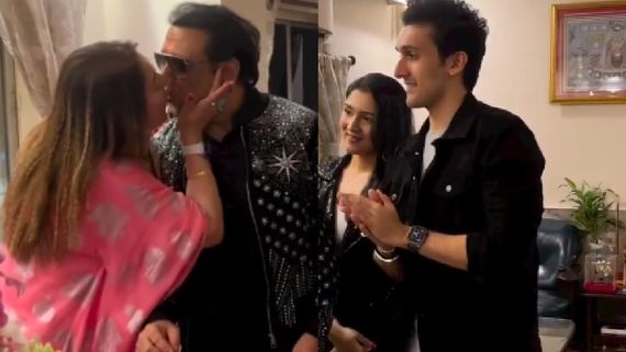 Govinda-Sunita Divorce: Couple Seen Making Kids Visibly Uncomfortable With Passionate Kiss In VIRAL VIDEO