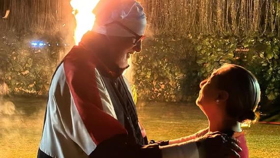 Holi 2025: Amitabh And Jaya Bachchan Share A Warm and Romantic Moment As They Celebrate Holika Dahan