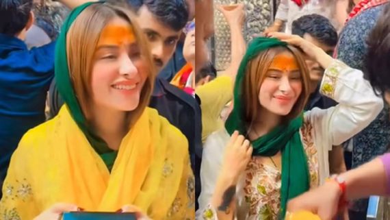 Mahira Sharma Visits Banke Bihari Temple In Vrindavan, Seeks Blessings Before Holi - VIRAL VIDEO