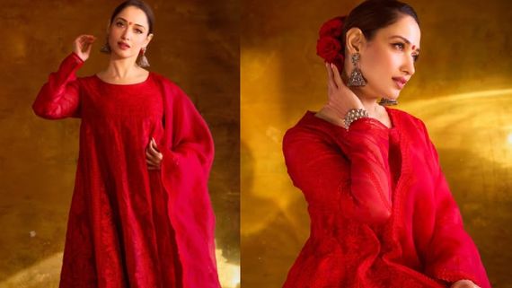 Odela 2 Trailer Launch: Tamannaah Bhatia Celebrates 'Color Of Shakti' Wearing Red Anarkali With A Price Tag..