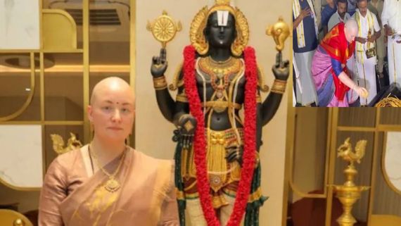 Pawan Kalyan's Wife Anna Lezhneva Offers Hair At Tirumula Tirupati Following His Son's Recovery After Accident