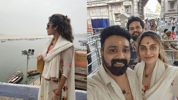 Shrutika Arjun Immerses in Spiritual Bliss at Kashi Vishwanath, Attends Ganga Aarti