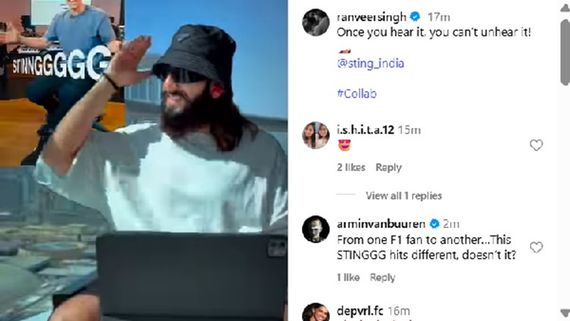 Bollywood Powerhouse Ranveer Singh Hears The Sound Of “Stiiiiing” In A Formula 1 Car 