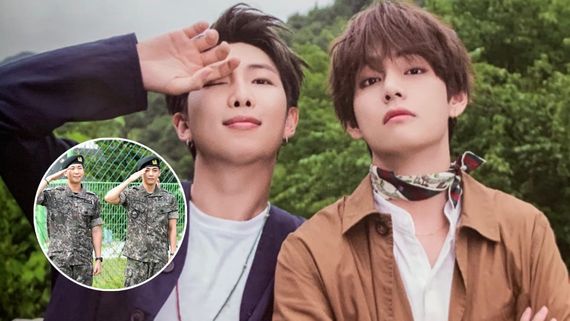BTS V, RM Military Discharge First Pic: K-Pop Idols Officially Discharged From Military After 18 Months; WATCH