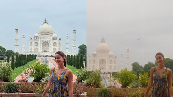 Ananya Panday Steals A Serene Moment At The Taj Mahal Amid ‘Tu Meri Main Tera Main Tera Tu Meri’ Shoot
