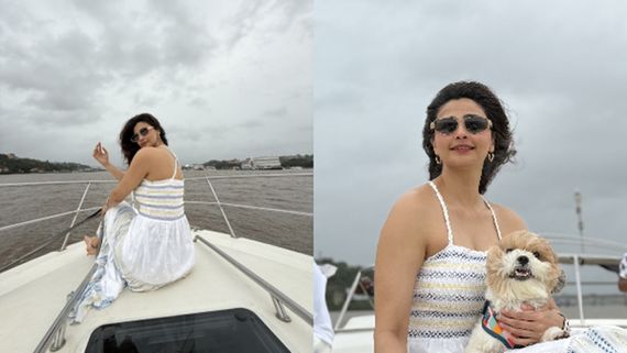 Daisy Shah Enjoys A Perfect Day On Yacht With Her Adorable Pets Theo And Miko