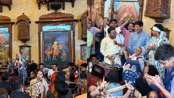 Acyuta Gopi’s Devotional Performance Sparks Spiritual Celebration Ahead Of Her Chal Man Vrindavan Tour