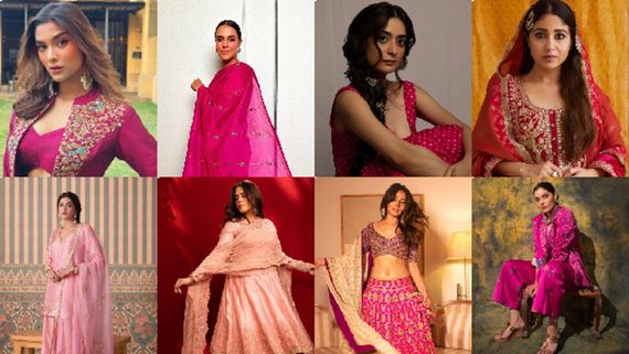 Navratri Astami 2025 - Bollywood Actresses Dazzle In Shades of Pink!