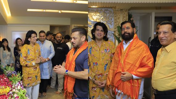 Ganesh Chaturthi 2025: Salman Khan, Maharashtra Deputy CM Eknath Shinde Seek Bappa’s Blessings