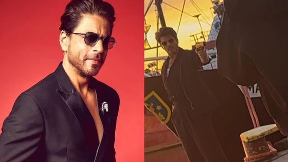 Shah Rukh Khan’s LEAKED Pic From King Set: Superstar Flaunts Gun in Black Suit, Fans Go Wild
