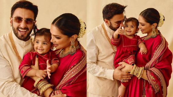 Deepika Padukone & Ranveer Singh Share First Photos Of Daughter Dua In Cute Diwali Family Shoot, Reveals Face