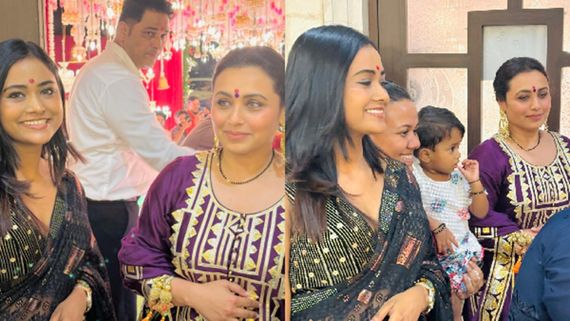 Bads of Bollywood Star Gargi Kundu Graces Rani Mukerji’s Durga Puja with Elegance