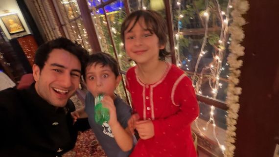 Diwali 2025: Ibrahim Ali Khan Brings In Festive Charm With Brothers Taimur & Jeh But His Caption Wins Hearts