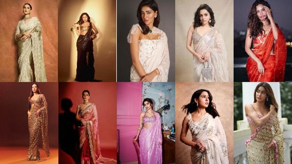 Ananya Panday, Vartika Singh to Khushi Kapoor: 10 Bollywood Actresses Who Look Stunning in Sarees
