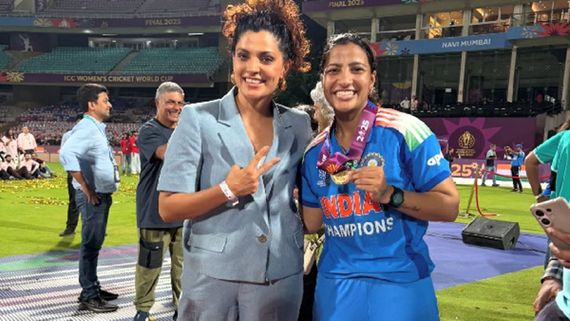 Saiyami Kher Pens Heartfelt Note As She Attends India’s Historic Women’s World Cup Win in Mumbai; SHARES PIC