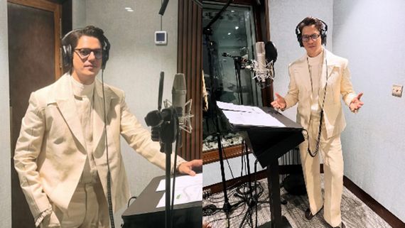 Vijay Varma Brings Style To The Studio As He Dubs For Gustaakh Ishq